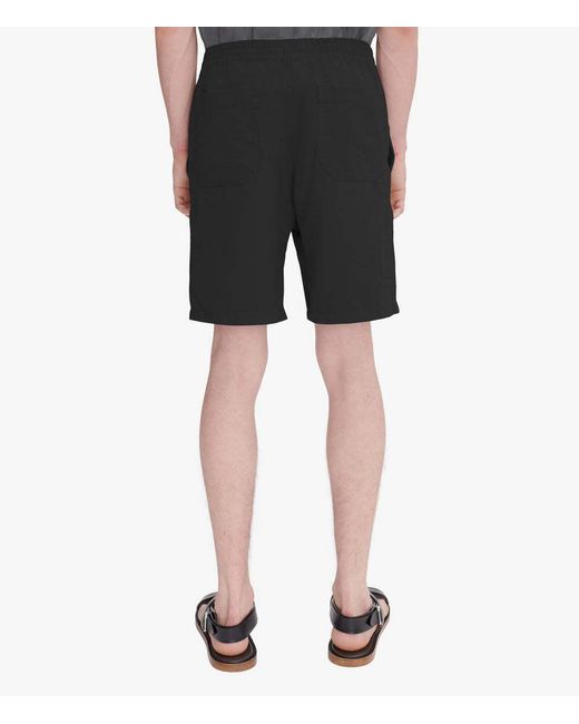 A.P.C. Black Norris Elastic-Waist Bermuda Shorts for men