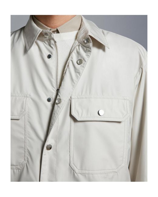 Moncler Gray Piz Buttoned Jacket for men