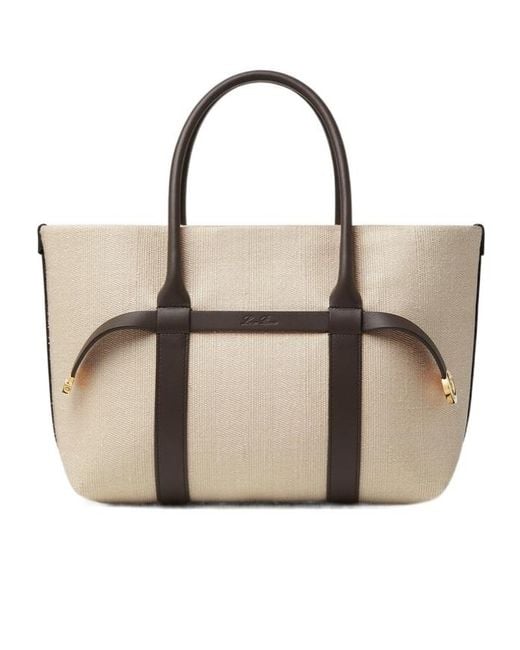 Loro Piana Natural Ghiera Small Shopper