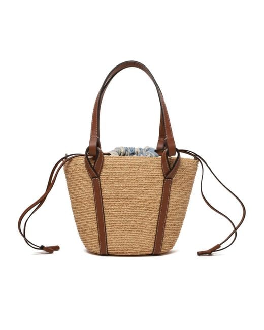 Helen Kaminski Brown Drawstring Shoulder Bag