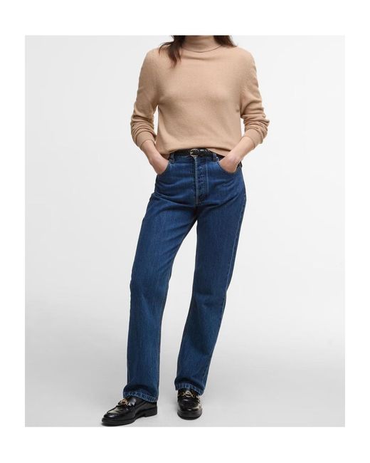 Barbour Natural Pendle Roll-Neck Jumper