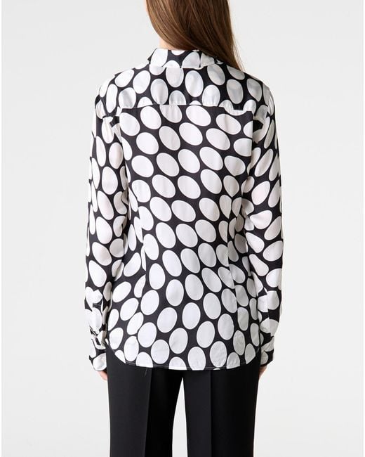 Dries Van Noten White Polka-Dot Shirt