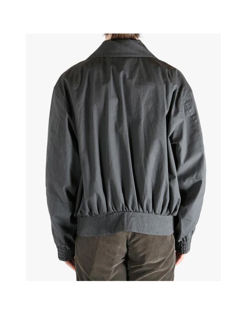 Dries Van Noten Gray Buttoned Heavyweight Jacket for men