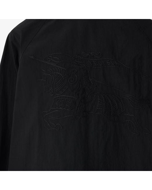 Burberry Black Ekd Zip-Up Lightweight Jacket