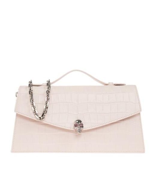 McQueen Natural Flap Shoulder Bag