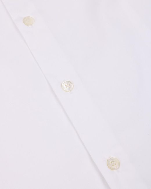 Ferragamo White Button Lapel Shirt for men