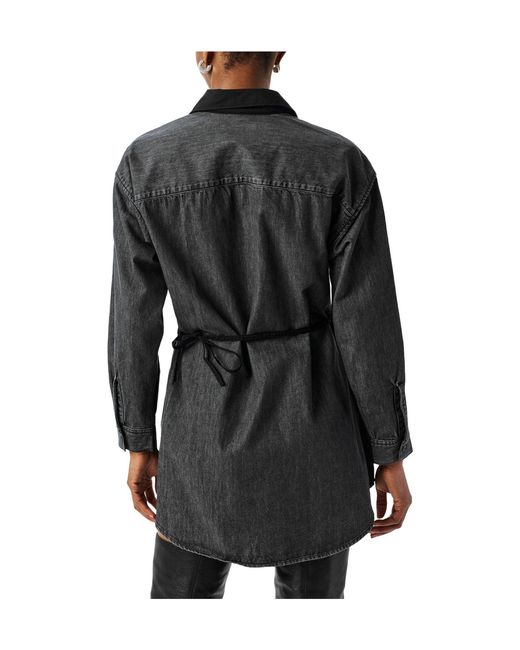DIESEL Black Collared Shirt Dress