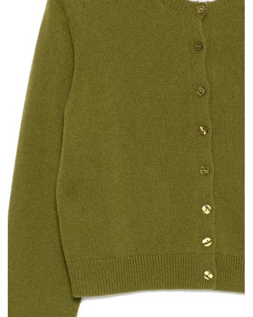Reformation Green Clara Cardigan