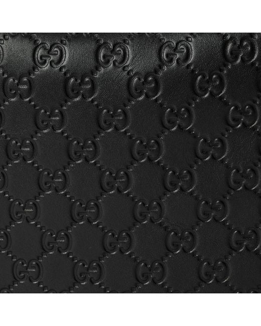 Gucci Black Emblem Shoulder Bag for men