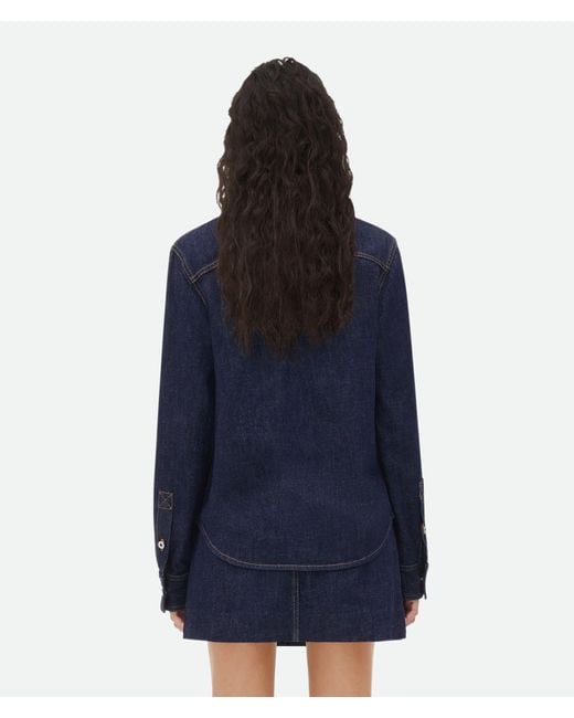 Bottega Veneta Blue Denim Shirt
