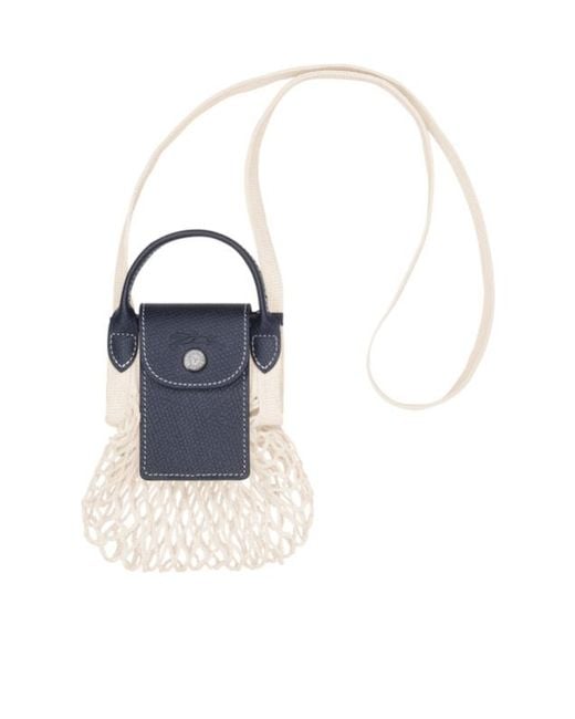 Longchamp Blue Le Pilage Mesh Mini Bag