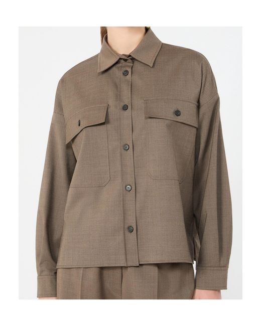 Weekend by Maxmara Brown Batavia Shirt Jacket