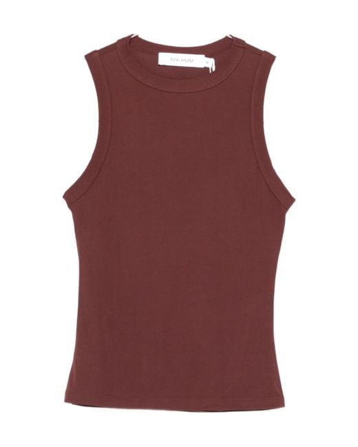 AYA MUSE Red Knitted Vest