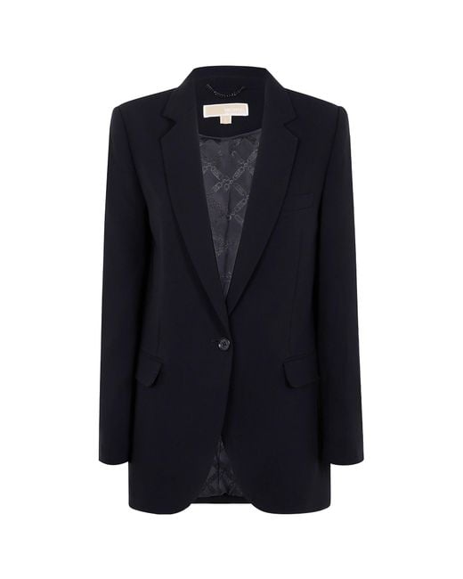 MICHAEL Michael Kors Blue Crepe Blazer