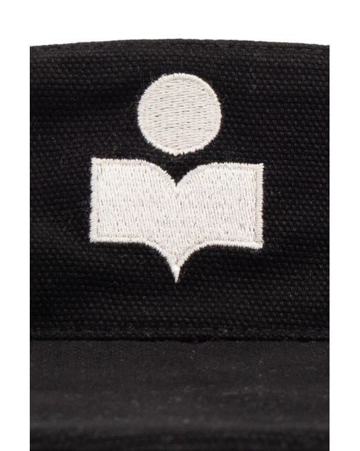 Isabel Marant White Logo Sunshade Hat