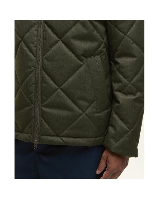 Barbour Green Stand-Up Collar Casual Jacket for men