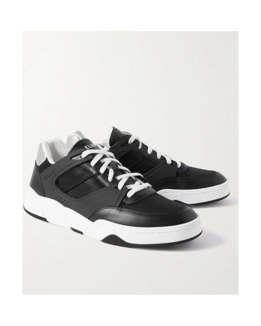 Celine Trainer Ct-07 Low Lace-Up Sneaker in Black for Men | Lyst