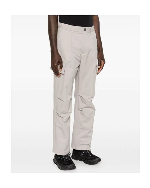 Herno White Elasticated-Waist Cargo Pants for men