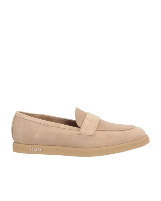 Max Mara Natural Plain Colour Loafers