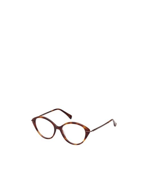 Max Mara White Cat-Eye Frame Glasses