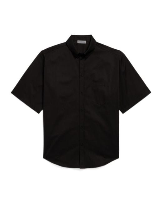 Balenciaga Black Security Tape Large Fit Shirt for men