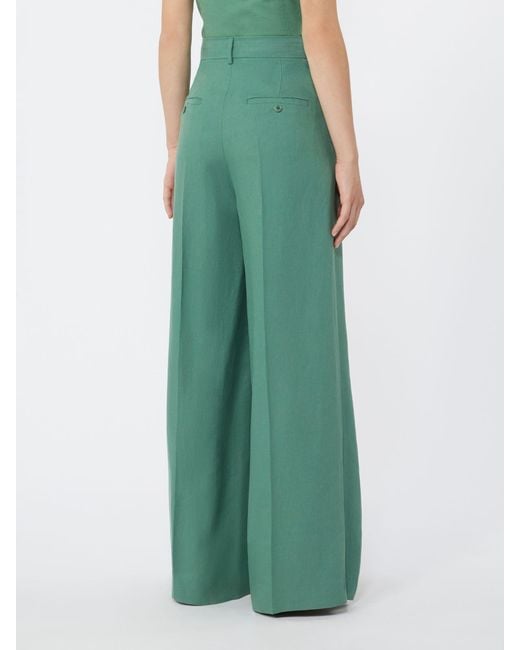Weekend by Maxmara Green Veliero Pleated Pants
