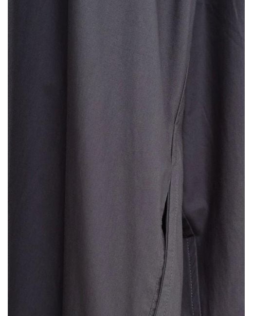 Frankie Shop Blue Bloom Curved-Hem Shirtdress