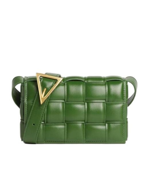 Bottega Veneta Green Small Cassette Crossbody Bag