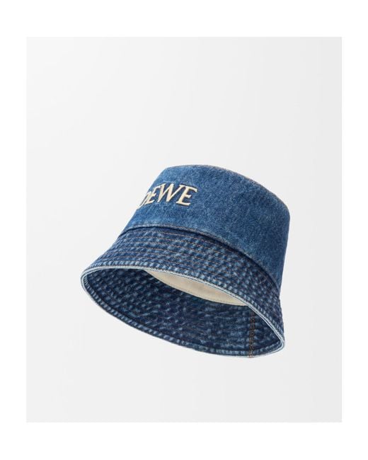 Loewe Blue Denim Bucket Hat