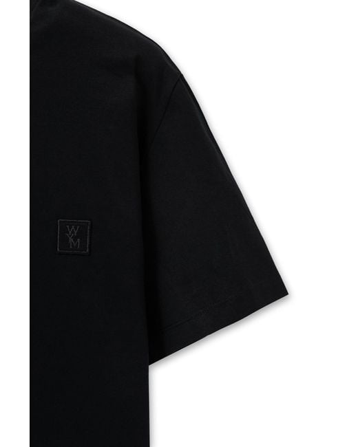 Wooyoungmi Black Graphic Print T-Shirt for men