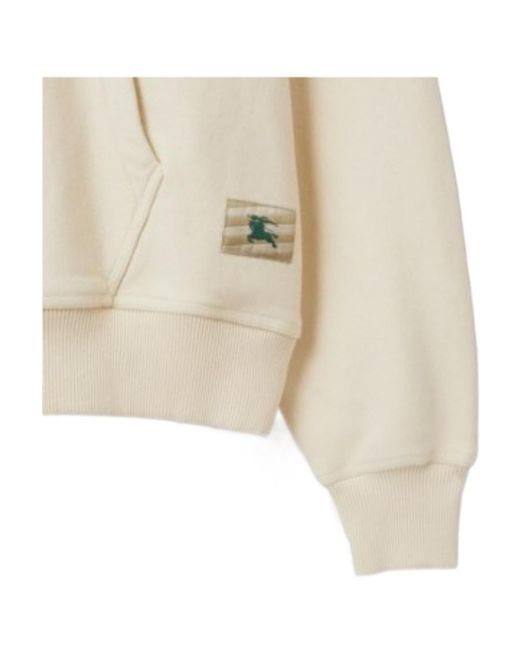 Burberry Natural Kangaroo-Pocketed Drawstring Hoodie for men