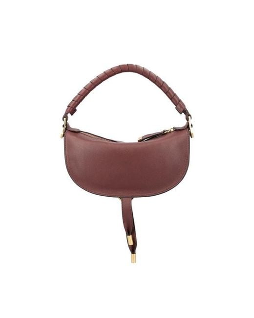 Chloé Brown Chloé Mini Marcie Shoulder Bag
