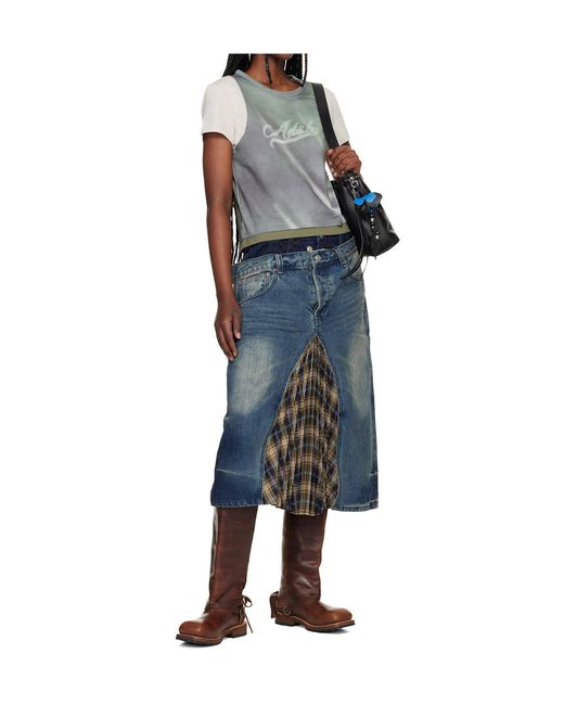 ANDERSSON BELL Blue Printed Layered T-Shirt