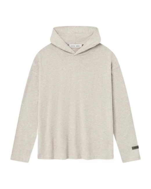 Fear Of God White Long-Sleeved Hooded Sweatshirt