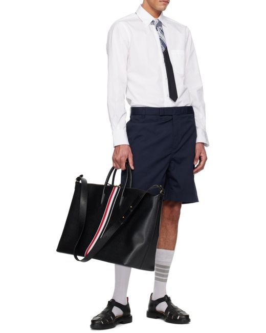 Thom Browne Black Duffle Bag for men