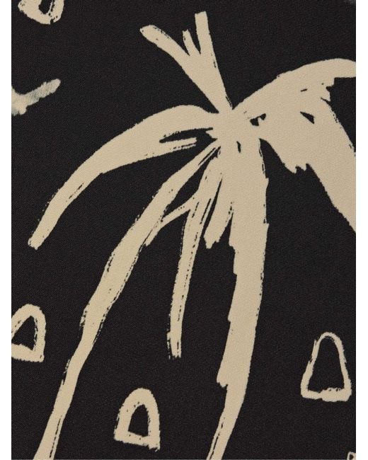 Johanna Ortiz Black Print-Detail Sleeveless Midi Dress