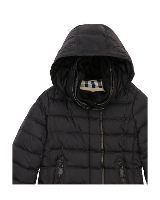 Burberry Black Hooded Down Jacket