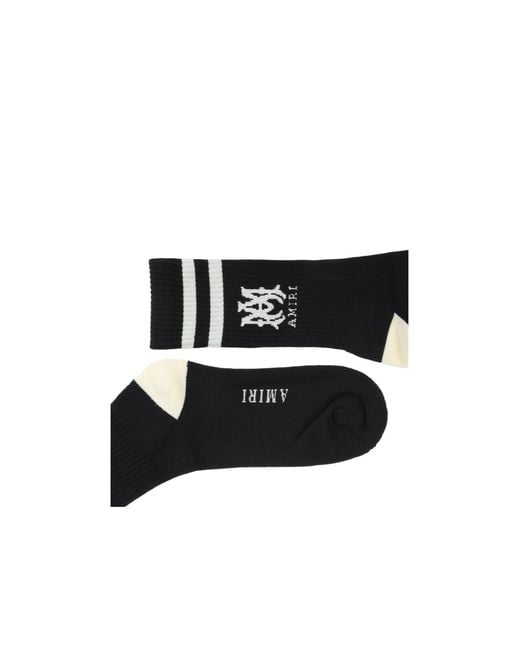 Amiri Black Knitted Socks for men