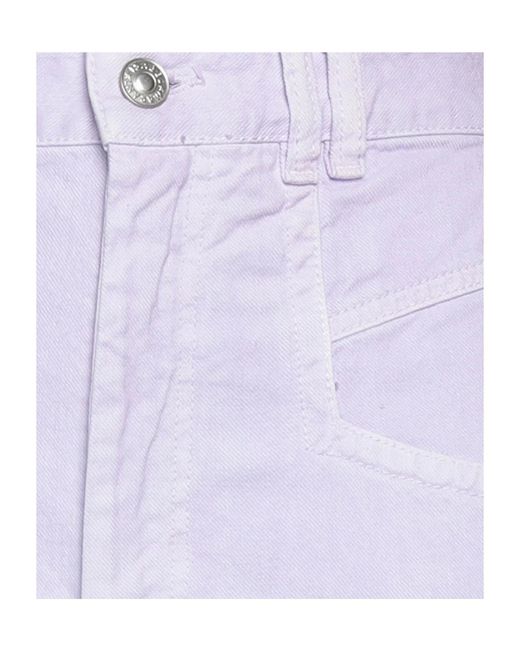 Isabel Marant Purple Simple Denim Shorts