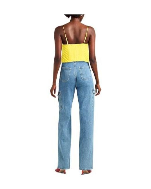 Farm Rio Yellow Minimal Solid Top