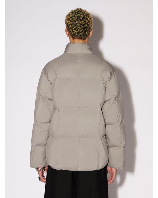 Ambush Gray Logo Patch Puffer Jacket for men