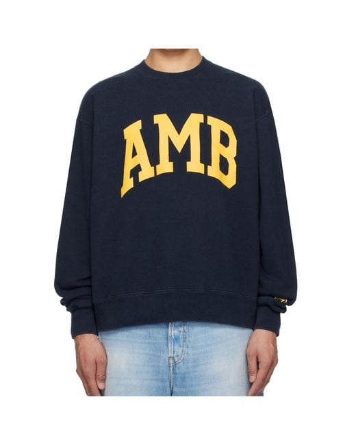 Ambush Blue Crew Neck Sweatshirt for men