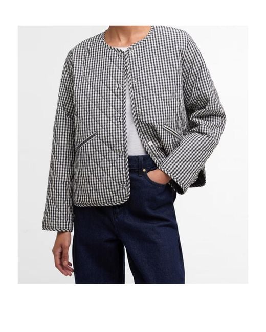 Barbour Gray B.Li Cashel Chck Jkt Ld63