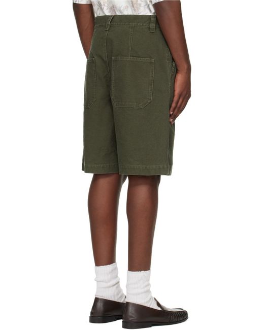 Isabel Marant Green Akyle Utility Shorts for men