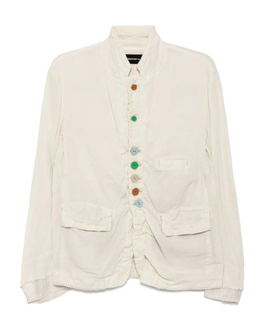 Undercover White Single-Breasted Blazer for men