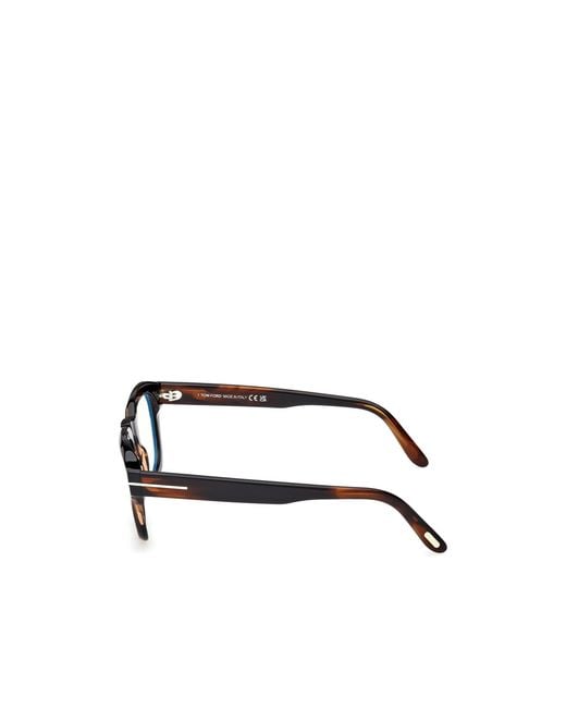 Tom Ford White Eyewear Square Frame Glasses for men