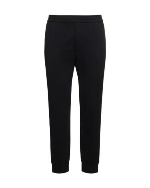 The Row Black Edgar Cotton Sweatpants for men