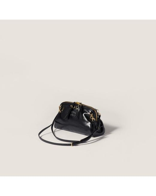 Miu Miu Black Caprice Leather Clutch