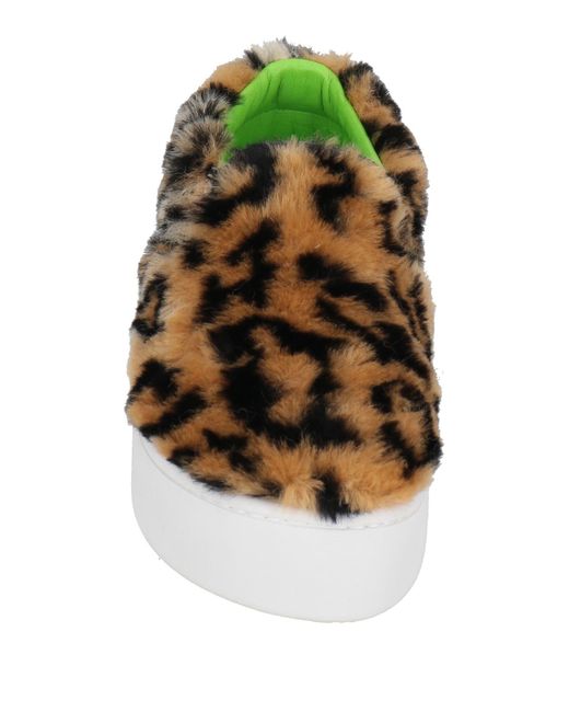 Marni Brown Leopard Print Casual Shoes