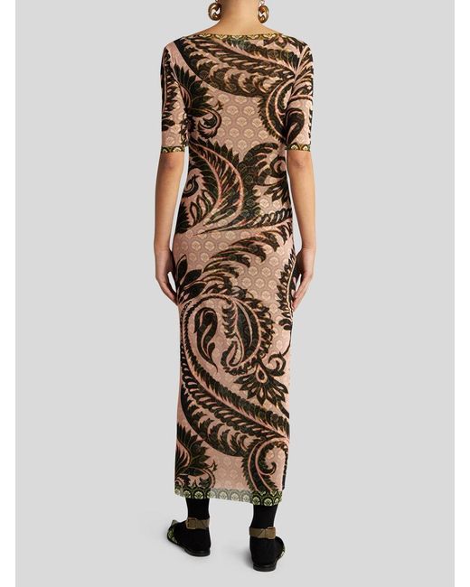 Etro Natural Midi Dresses